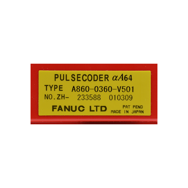 Factory directly supply Fanuc Latest Cnc Control - Japan original fanuc servo motor pulsecoder A860-0360-V501 – Weite detail pictures